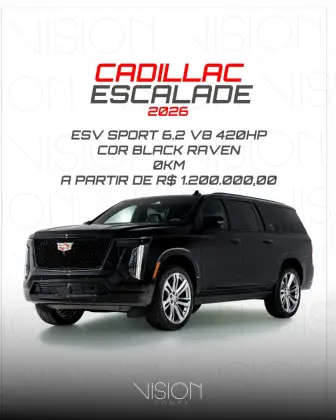 CADILLAC ESCALADE 6.2 V8 GASOLINA ESV SPORT PLATINUM 4WD AUTOMÁTICO CADILLAC ESCALADE 6.2 V8 GASOLINA ESV SPORT PLATINUM 4WD AUTOMÁTICO