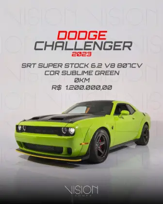 DODGE CHALLENGER 6.2 V8 HEMI GASOLINA SRT SUPER STOCK TORQUEFLITE DODGE CHALLENGER 6.2 V8 HEMI GASOLINA SRT SUPER STOCK TORQUEFLITE