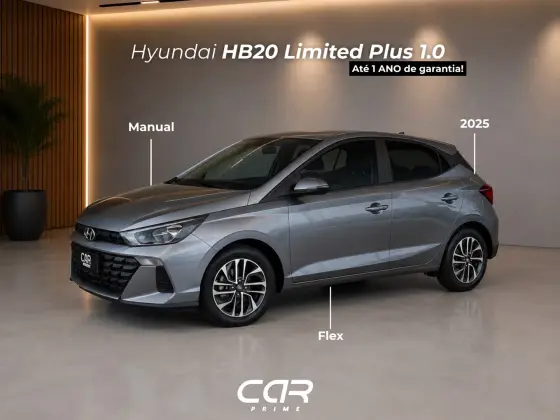HYUNDAI HB20 1.0 12V FLEX LIMITED PLUS MANUAL HYUNDAI HB20 1.0 12V FLEX LIMITED PLUS MANUAL