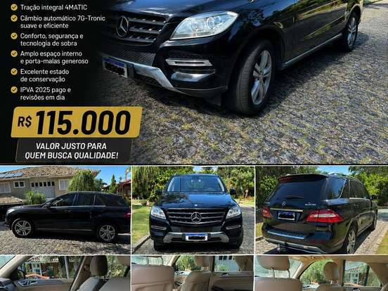 MERCEDES-BENZ-ML 350-3.0 BLUETEC V6 DIESEL 4P AUTOMÁTICO MERCEDES-BENZ-ML 350-2015