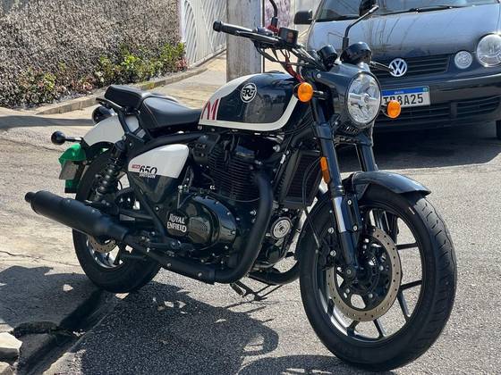 ROYAL ENFIELD SHOTGUN 650 STENCIL WHITE 