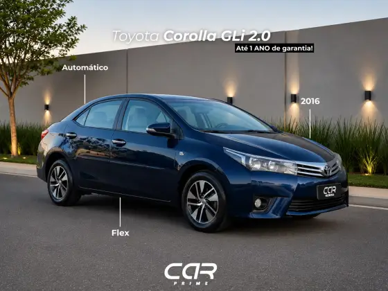 TOYOTA COROLLA 1.8 GLI 16V FLEX 4P AUTOMÁTICO TOYOTA COROLLA 1.8 GLI 16V FLEX 4P AUTOMÁTICO
