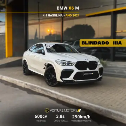 BMW X6 4.4 M 4X4 COUPÉ V8 32V BI-TURBO GASOLINA 4P AUTOMÁTICO BMW X6 4.4 M 4X4 COUPÉ V8 32V BI-TURBO GASOLINA 4P AUTOMÁTICO