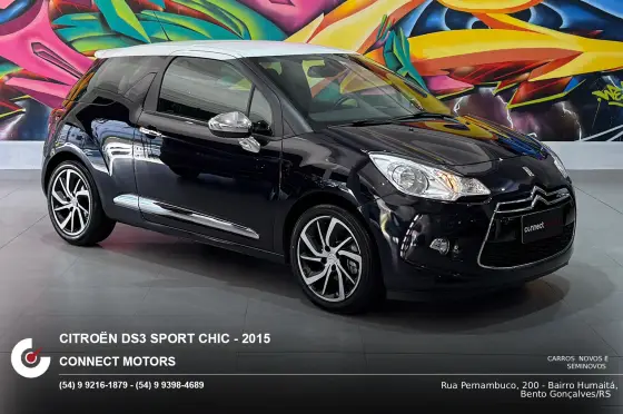 CITROËN DS3 1.6 THP GASOLINA SPORT CHIC MANUAL CITROËN DS3 1.6 THP GASOLINA SPORT CHIC MANUAL
