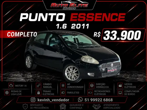 FIAT PUNTO 1.6 ESSENCE 16V FLEX 4P MANUAL FIAT PUNTO 1.6 ESSENCE 16V FLEX 4P MANUAL