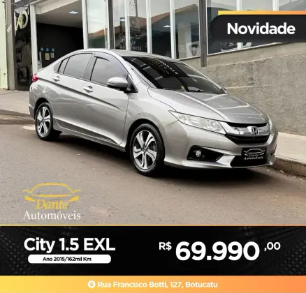 HONDA CITY 1.5 EXL 16V FLEX 4P AUTOMÁTICO HONDA CITY 1.5 EXL 16V FLEX 4P AUTOMÁTICO