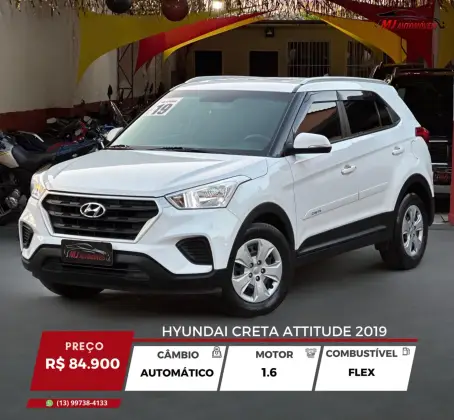 HYUNDAI CRETA 1.6 16V FLEX ATTITUDE AUTOMÁTICO HYUNDAI CRETA 1.6 16V FLEX ATTITUDE AUTOMÁTICO