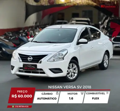 NISSAN VERSA 1.6 16V FLEX SV 4P XTRONIC