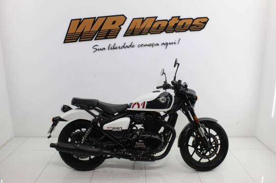 ROYAL ENFIELD SHOTGUN 650 STENCIL WHITE 