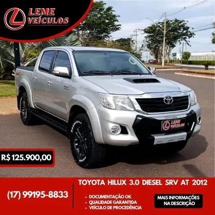 TOYOTA HILUX 3.0 SRV 4X4 CD 16V TURBO INTERCOOLER DIESEL 4P AUTOMÁTICO TOYOTA HILUX 3.0 SRV 4X4 CD 16V TURBO INTERCOOLER DIESEL 4P AUTOMÁTICO