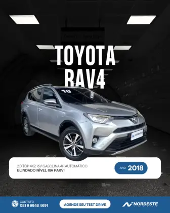 TOYOTA RAV4 2.0 TOP 4X2 16V GASOLINA 4P AUTOMÁTICO TOYOTA RAV4 2.0 TOP 4X2 16V GASOLINA 4P AUTOMÁTICO