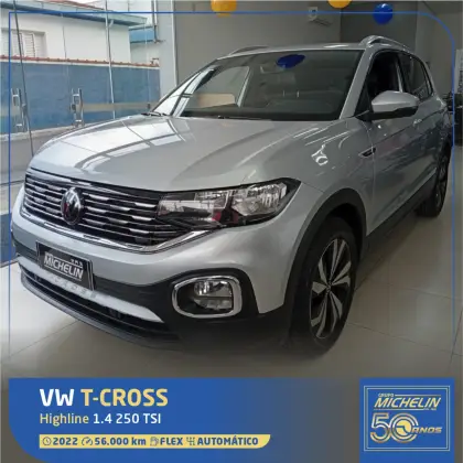 VOLKSWAGEN T-CROSS 1.4 250 TSI TOTAL FLEX HIGHLINE AUTOMÁTICO VOLKSWAGEN T-CROSS 1.4 250 TSI TOTAL FLEX HIGHLINE AUTOMÁTICO