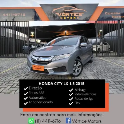 HONDA CITY 1.5 LX 16V FLEX 4P AUTOMÁTICO HONDA CITY 1.5 LX 16V FLEX 4P AUTOMÁTICO