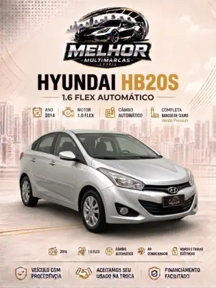 HYUNDAI HB20S 1.6 PREMIUM 16V FLEX 4P AUTOMÁTICO HYUNDAI HB20S 1.6 PREMIUM 16V FLEX 4P AUTOMÁTICO