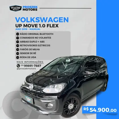 VOLKSWAGEN UP 1.0 MPI MOVE UP 12V FLEX 4P MANUAL VOLKSWAGEN UP 1.0 MPI MOVE UP 12V FLEX 4P MANUAL