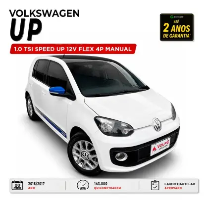 VOLKSWAGEN UP 1.0 TSI SPEED UP 12V FLEX 4P MANUAL VOLKSWAGEN UP 1.0 TSI SPEED UP 12V FLEX 4P MANUAL