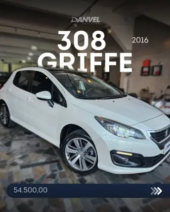 PEUGEOT 308 1.6 GRIFFE THP 16V FLEX 4P AUTOMÁTICO