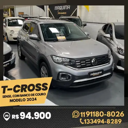 VOLKSWAGEN T-CROSS 1.0 200 TSI TOTAL FLEX SENSE AUTOMÁTICO VOLKSWAGEN T-CROSS 1.0 200 TSI TOTAL FLEX SENSE AUTOMÁTICO