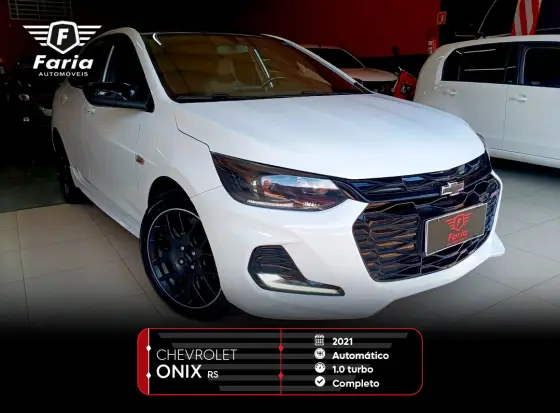 CHEVROLET ONIX 1.0 TURBO FLEX RS AUTOMÁTICO CHEVROLET ONIX 1.0 TURBO FLEX RS AUTOMÁTICO