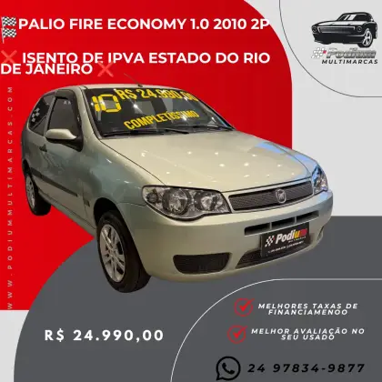 FIAT PALIO 1.0 MPI FIRE ECONOMY 8V FLEX 4P MANUAL FIAT PALIO 1.0 MPI FIRE ECONOMY 8V FLEX 4P MANUAL