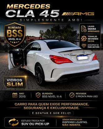 MERCEDES-BENZ-CLA 45 AMG-2.0 16V TURBOCHARGED GASOLINA 4P AUTOMÁTICO MERCEDES-BENZ-CLA 45 AMG-2014