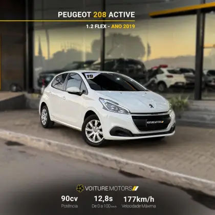 PEUGEOT 208 1.2 ACTIVE 12V FLEX 4P MANUAL PEUGEOT 208 1.2 ACTIVE 12V FLEX 4P MANUAL
