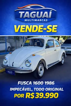 VOLKSWAGEN FUSCA 1.6 8V GASOLINA 2P MANUAL VOLKSWAGEN FUSCA 1.6 8V GASOLINA 2P MANUAL