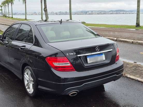 MERCEDES-BENZ-C 180-1.6 CGI SPORT 16V TURBO GASOLINA 4P AUTOMÁTICO MERCEDES-BENZ-C 180-2012