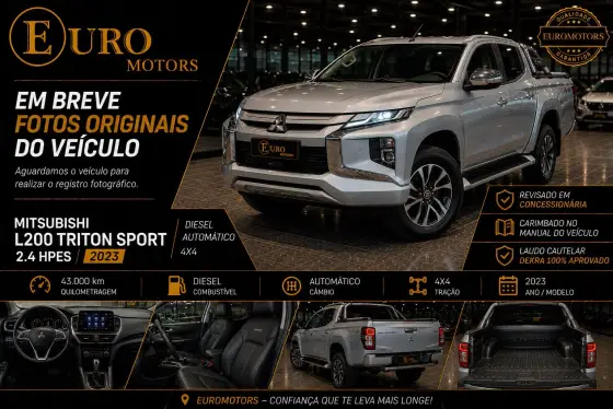 MITSUBISHI L200 TRITON 2.4 16V TURBO DIESEL SPORT HPE-S CD 4P 4X4 AUTOMÁTICO MITSUBISHI L200 TRITON 2.4 16V TURBO DIESEL SPORT HPE-S CD 4P 4X4 AUTOMÁTICO