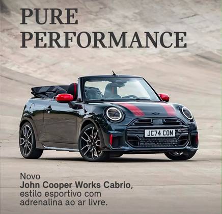 MINI COOPER 2.0 16V TWINPOWER GASOLINA JOHN COOPER WORKS CABRIO STEPTRONIC