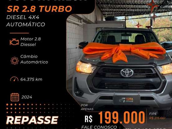 TOYOTA-HILUX-2.8 D-4D TURBO DIESEL CD SR 4X4 AUTOMÁTICO TOYOTA-HILUX-2023