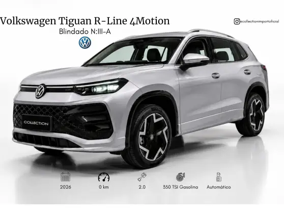 VOLKSWAGEN TIGUAN 2.0 350 TSI GASOLINA R-LINE 4MOTION AUTOMÁTICO