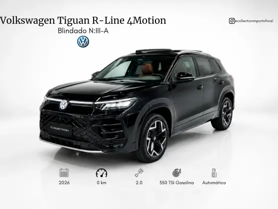 VOLKSWAGEN TIGUAN 2.0 350 TSI GASOLINA R-LINE 4MOTION AUTOMÁTICO