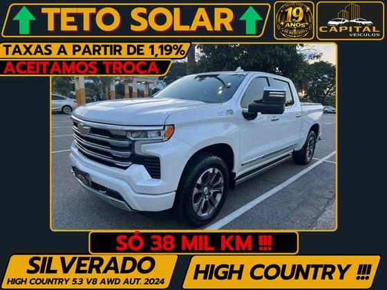 CHEVROLET SILVERADO 5.3 V8 GASOLINA 1500 HIGH COUNTRY 4X4 AUTOMÁTICO