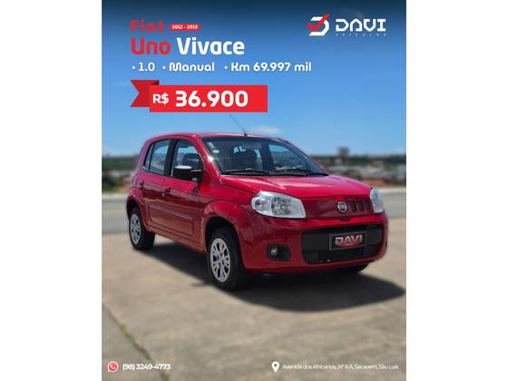 FIAT UNO 1.0 EVO VIVACE 8V FLEX 4P MANUAL