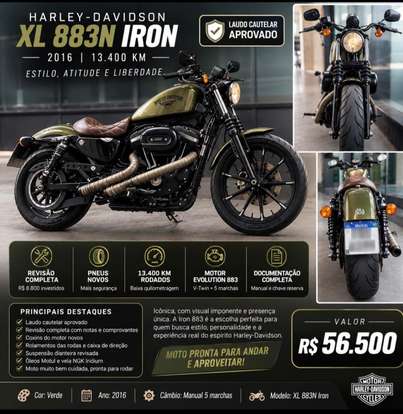 HARLEY-DAVIDSON-SPORTSTER IRON 883-2015