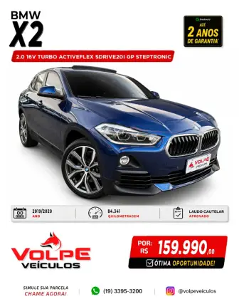 BMW X2 2.0 16V TURBO ACTIVEFLEX SDRIVE20I GP STEPTRONIC BMW X2 2.0 16V TURBO ACTIVEFLEX SDRIVE20I GP STEPTRONIC
