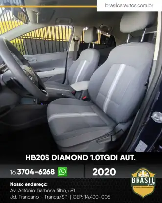 HYUNDAI-HB20S-1.0 TGDI FLEX DIAMOND AUTOMÁTICO HYUNDAI-HB20S-2020