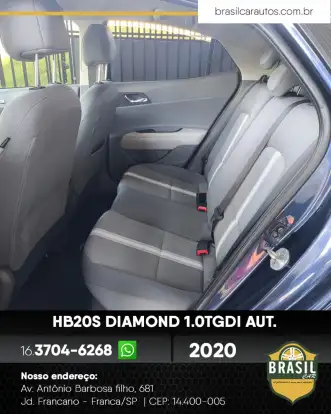 HYUNDAI-HB20S-1.0 TGDI FLEX DIAMOND AUTOMÁTICO HYUNDAI-HB20S-2020