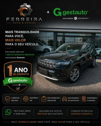 JEEP COMPASS 1.3 T270 TURBO FLEX LONGITUDE AT6