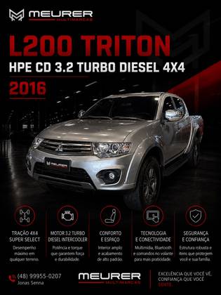MITSUBISHI L200 TRITON 3.2 HPE 4X4 CD 16V TURBO INTERCOOLER DIESEL 4P AUTOMÁTICO