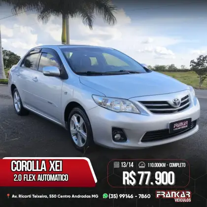 TOYOTA COROLLA 2.0 XEI 16V FLEX 4P AUTOMÁTICO TOYOTA COROLLA 2.0 XEI 16V FLEX 4P AUTOMÁTICO