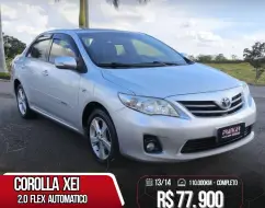TOYOTA COROLLA 2.0 XEI 16V FLEX 4P AUTOMÁTICO TOYOTA COROLLA 2.0 XEI 16V FLEX 4P AUTOMÁTICO