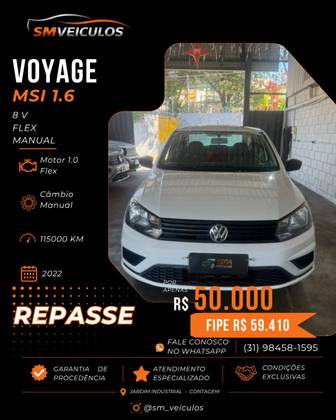 VOLKSWAGEN VOYAGE 1.6 MSI TOTALFLEX 4P MANUAL