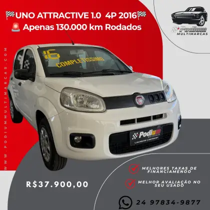 FIAT UNO 1.0 EVO ATTRACTIVE 8V FLEX 4P MANUAL FIAT UNO 1.0 EVO ATTRACTIVE 8V FLEX 4P MANUAL