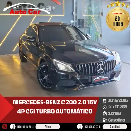 MERCEDES-BENZ C 200 2.0 CGI AVANTGARDE 16V GASOLINA 4P AUTOMÁTICO MERCEDES-BENZ C 200 2.0 CGI AVANTGARDE 16V GASOLINA 4P AUTOMÁTICO