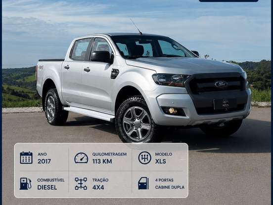 FORD-RANGER-2.2 XLS 4X4 CD 16V DIESEL 4P AUTOMÁTICO FORD-RANGER-2017