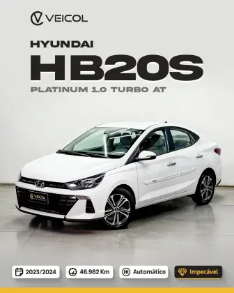 HYUNDAI HB20S 1.0 TGDI FLEX PLATINUM AUTOMÁTICO