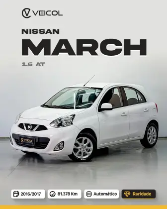 NISSAN MARCH 1.6 SV 16V FLEX 4P XTRONIC NISSAN MARCH 1.6 SV 16V FLEX 4P XTRONIC