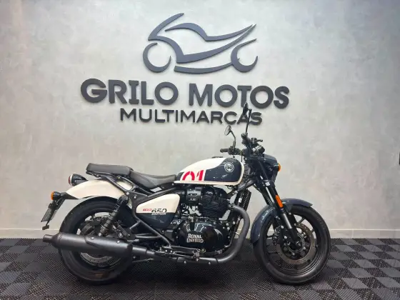 ROYAL ENFIELD SHOTGUN 650 STENCIL WHITE 
